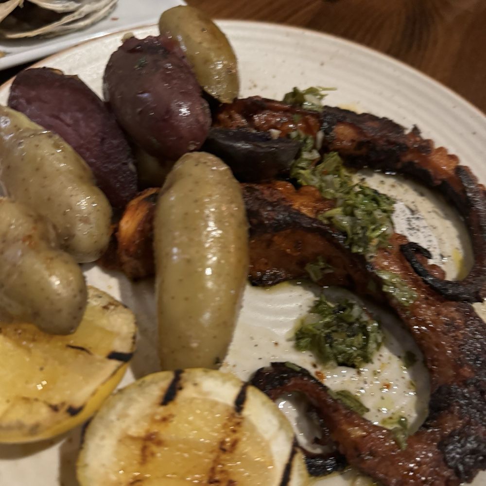 Oakhill Wine + Bistro - Grilled octopus - Wine Bars Near Me - Fresno, California Oakhill Wine + Bistro - Grilled octopus - Wine Bars Near Me - Fresno, California