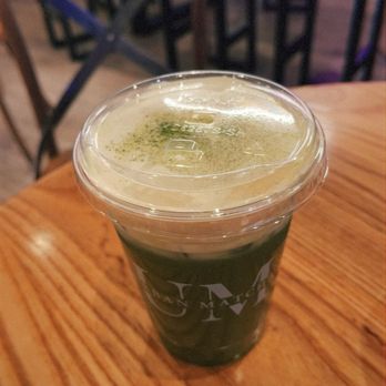 Urban Matcha - Matcha Latte with Mango Cheese Cap - Desserts Near Me - Las Vegas, Nevada