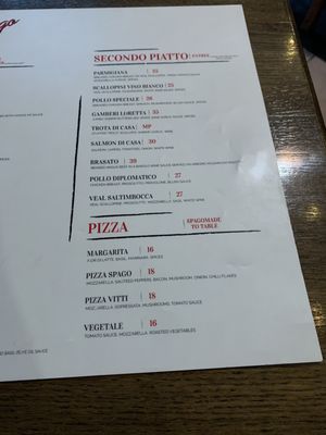 Menu photo 1 Spago Trattoria E Pizzeria Windsor, ON Menu photo 1 Spago Trattoria E Pizzeria Windsor, ON