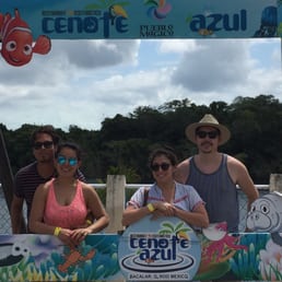 The four amigos before swimming the blue cenote!!! The four amigos before swimming the blue cenote!!!