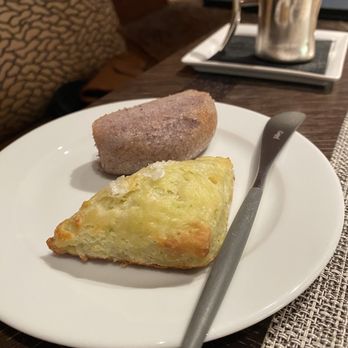 Herons - Chive Scone & Blueberry Sage Roll - Breakfast & Brunch Near Me - Cary, North Carolina