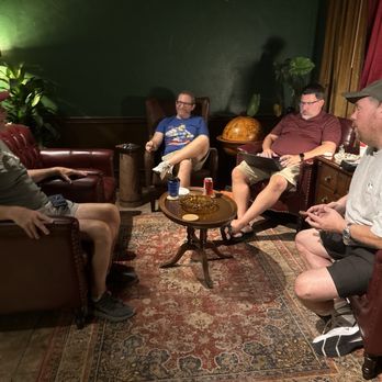 Hemingway Cigars - Group of cherry men enjoying good fellowship & good cigars. - Tobacco Shops Near Me - Arcadia, California