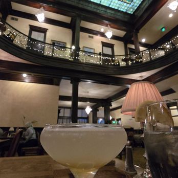 Palm Court - Bees Knees cocktail with a view - American Near Me - Baker City, Oregon Palm Court - Bees Knees cocktail with a view - American Near Me - Baker City, Oregon