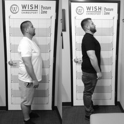 WISH ChiroSport - 3 month before & after with CHIROPRACTIC. Weight loss, posture corrected, energy and life back.