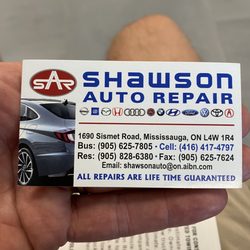 Shawson Auto Repair - Business card