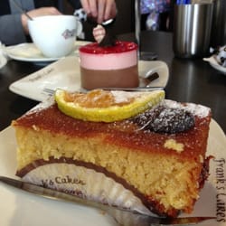 Frank's Cakes Italian Pasticceria - Orange Flourless Cake and a Strawberry and Chocolate Mousse