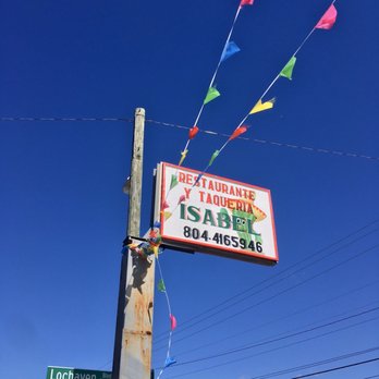 Restaurante Isabel - Sign out front - Tacos Near Me - Richmond, Virginia Restaurante Isabel - Sign out front - Tacos Near Me - Richmond, Virginia