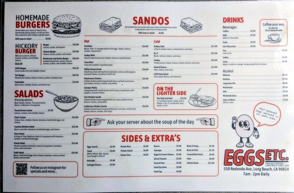 Menu photo 1 Eggs Etc Long Beach, CA