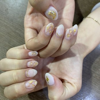 Kay's Nail Bar - The star on one thumb was $2, the moon with gems was $5, all other gold accessories were $1. - Nail Salons Near Me - Diamond Bar, California Kay's Nail Bar - The star on one thumb was $2, the moon with gems was $5, all other gold accessories were $1. - Nail Salons Near Me - Diamond Bar, California
