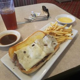 Nothing fancy but decent place to eat. French dip was average. Food is rather bland and catered to an older crowd. Nothing fancy but decent place to eat. French dip was average. Food is rather bland and catered to an older crowd.