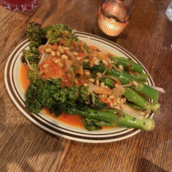 AhbA - burnt broccolini - Breakfast & Brunch Near Me - Costa Mesa, California AhbA - burnt broccolini - Breakfast & Brunch Near Me - Costa Mesa, California