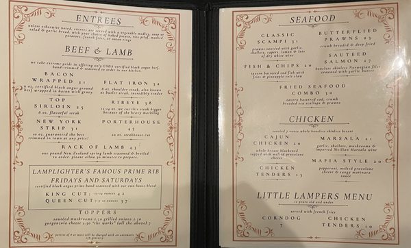 Menu photo 2 Ye Olde Lamplighter San Bernardino, CA