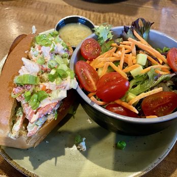 Ballast Point - Lobster roll with a side salad - Brewpubs Near Me - Anaheim, California