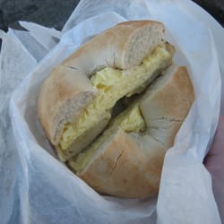 Bagel Factory - Egg and cheese bagel