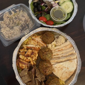 Olive Falafel - Olive's Sampler & babaghanoush - Mediterranean Near Me - Middletown, New York Olive Falafel - Olive's Sampler & babaghanoush - Mediterranean Near Me - Middletown, New York