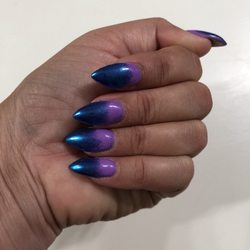 Escape Nail Spa - Beautiful mirrored tips!!