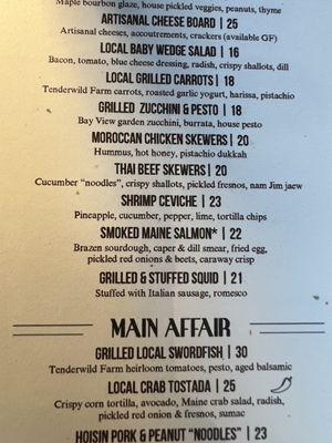 Menu photo 1 Vintage Room Camden, ME Menu photo 1 Vintage Room Camden, ME