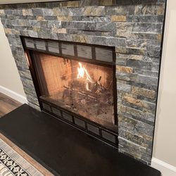 Superior Marble & Stone - Absolute black granite slab as hearth