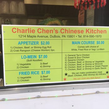 Charlie Chens Chinese Kitchen - 13 Reviews - Pop-up Restaurants - 1214 Maple Ave Dubois Pa - Restaurant Reviews - Phone Number