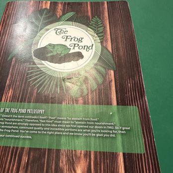 Frog Pond - Menu - Breakfast & Brunch Near Me - North Redington Beach, Florida Frog Pond - Menu - Breakfast & Brunch Near Me - North Redington Beach, Florida