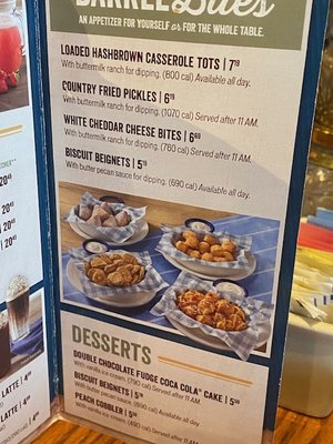 Menu photo 2 Cracker Barrel Old Country Store Dry Ridge, KY