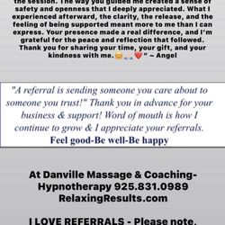 Danville Massage & Coaching Hypnotherapy