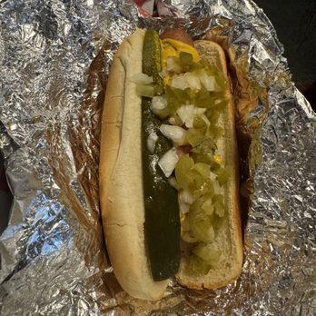 Cryin' Johnnies - hot dog with pickles and onions - American Near Me - Mount Airy, Maryland Cryin' Johnnies - hot dog with pickles and onions - American Near Me - Mount Airy, Maryland