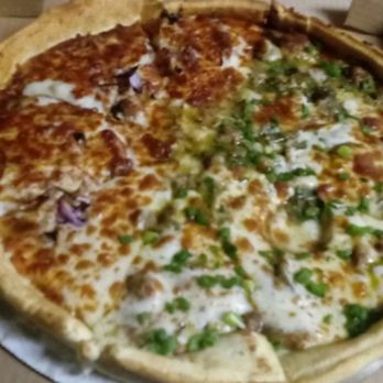 The Pan - Too much going on.. Lacking flavor and soggy middle - Pizza Near Me - Gardena, California The Pan - Too much going on.. Lacking flavor and soggy middle - Pizza Near Me - Gardena, California