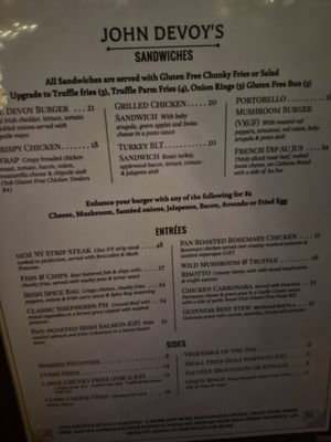 Menu photo 6 John Devoy’s Bar & Kitchen New York, NY