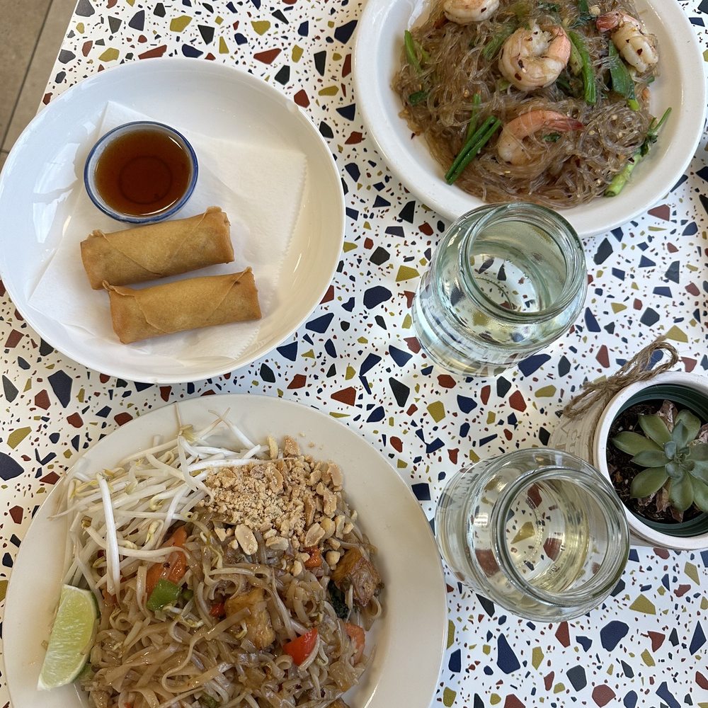 EaThai - Pad Thai (tofu & veggies), veggie egg roll, & monthly special with shrimp - Thai Near Me - Chicago, Illinois EaThai - Pad Thai (tofu & veggies), veggie egg roll, & monthly special with shrimp - Thai Near Me - Chicago, Illinois