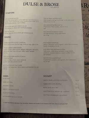Menu photo 5 Dulse and Brose Portree, HLD Menu photo 5 Dulse and Brose Portree, HLD
