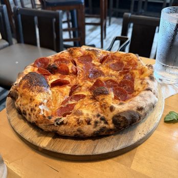 d’Alba - pepperoni pizza - New American Near Me - Houston, Texas