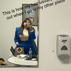 Dominican Salon II - What my hair normally looks like when I go to the other place that is way out of my way but definitely worth it and they only charge me 55