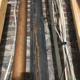 Existing damaged pipe