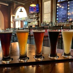 Iron Spike Brewing Company - A wonderful environment to enjoy a flight of Iron Spike's own brews. So many delicious, diverse options.