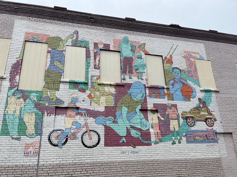 OUT AND ABOUT MURAL - 1598 Washington St E, Charleston, West Virginia ...