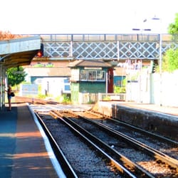 Newhaven Town - View along platform 1, for Lewes, Brighton and London trains