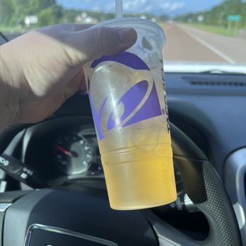 Taco Bell - In the photo is one of their new refreshers and it taste like water. - Fast Food Near Me - Selmer, Tennessee Taco Bell - In the photo is one of their new refreshers and it taste like water. - Fast Food Near Me - Selmer, Tennessee