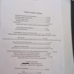 Menu lunch Menu lunch