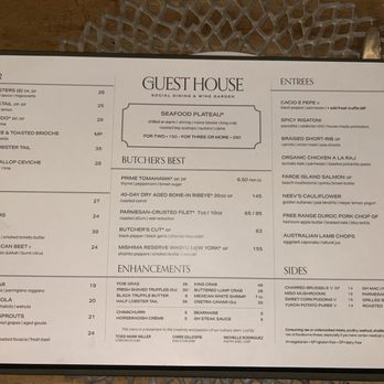 The Guest House - Menu - New American Near Me - Scottsdale, Arizona The Guest House - Menu - New American Near Me - Scottsdale, Arizona