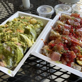 TokyRoll Sushi & Poké - Salem - Hulk and custom roll with ahi tune - Sushi Bars Near Me - Salem, Oregon