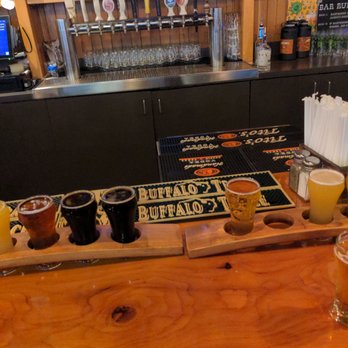 Scuttlebutt Brewing Company - Flight of all ten beers - American Near Me - Everett, Washington