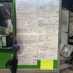 Kooner's Gas and Things - The menu