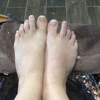 Crystal Nails & Spa - DELUXE $40 pedicure w/ shellac french - Waxing Near Me - Columbus, Nebraska