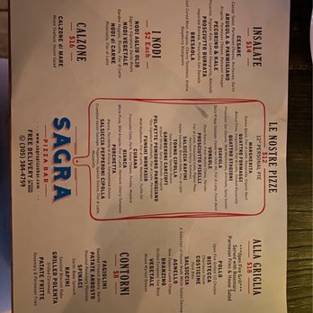 Sagra Pizza Bar - Menu - Pizza Near Me - Miami, Florida Sagra Pizza Bar - Menu - Pizza Near Me - Miami, Florida