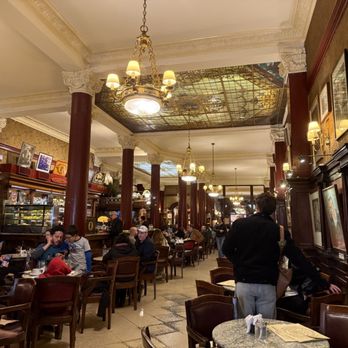 Café Tortoni - From a front table looking back - Coffee & Tea Near Me - Buenos Aires, C Café Tortoni - From a front table looking back - Coffee & Tea Near Me - Buenos Aires, C