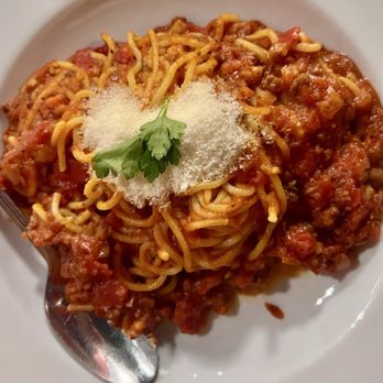 Pizzeria La Gitana-Yelm - Hearty spaghetti bolognese with perfectly al dente pasta. - Pizza Near Me - Yelm, Washington Pizzeria La Gitana-Yelm - Hearty spaghetti bolognese with perfectly al dente pasta. - Pizza Near Me - Yelm, Washington