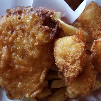 Camelot Fish & Chips - Fish & shimp n chips combo - Seafood Near Me - Pacifica, California