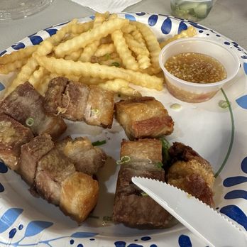 Street Eats - Fried pork belly - Food Court Near Me - Honolulu, Hawaii