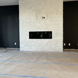 Tile Perfected - Glacier white thin stone veneer, drystack